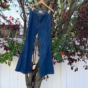 Free People Let The Sunshine In Flare Jeans